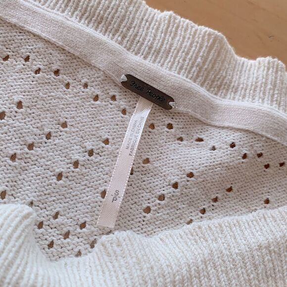 Free People Sandcastle Crop Sweater Size Small - Picture 11 of 12